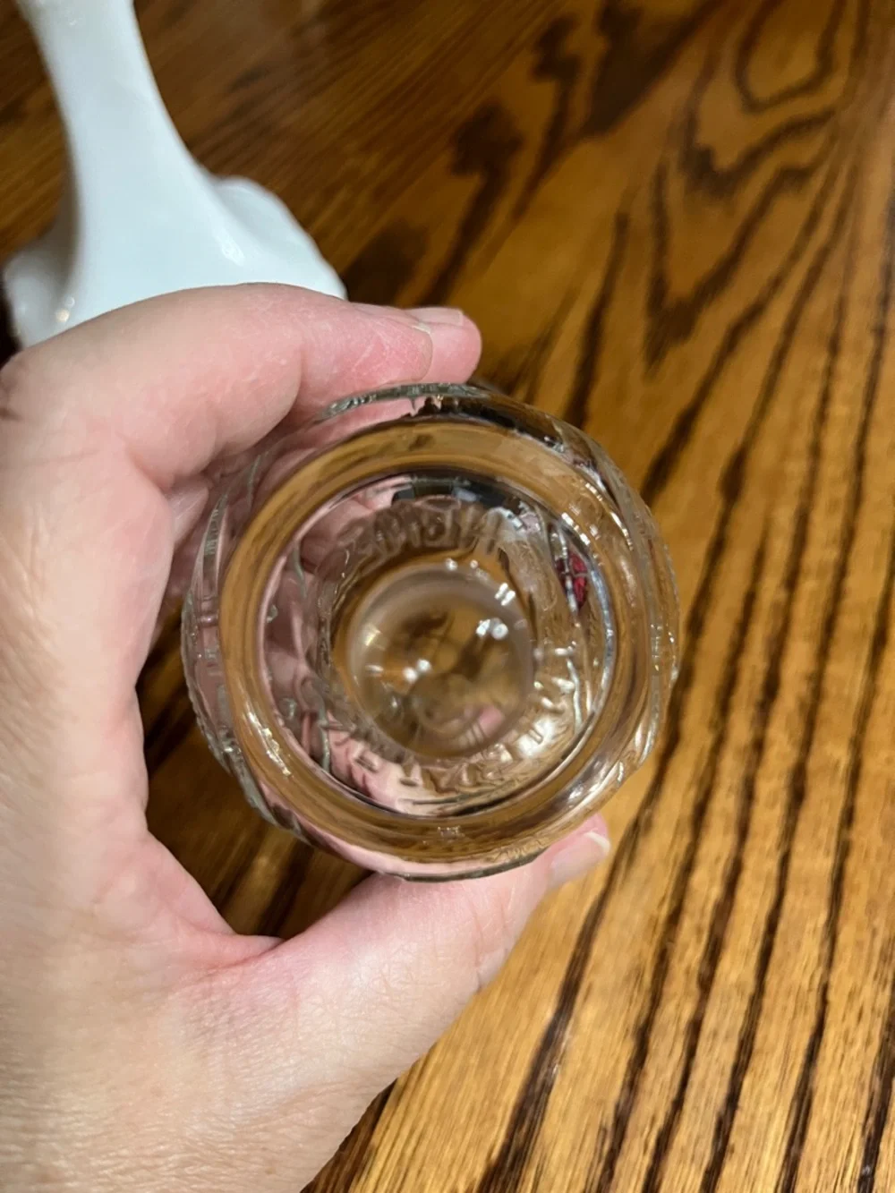 Home Interiors vintage pressed glass tulip votive holder